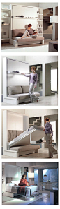 flexible bed/sofa and shelf for small spaces