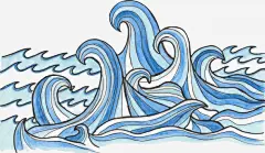 世界海洋日手绘蓝色海浪png免抠素材_新图网 https://ixintu.com 世界海洋日 手绘海浪 汹涌海浪 海水 大海 蓝色海浪