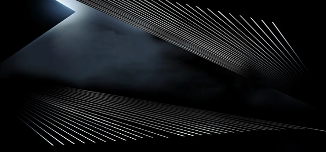 黑色炫酷几何线条背景banner