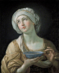 Guido Reni, Portrait of a Woman, perhaps Artemisia or Lady with a Lapis Lazuli Bowl, 1638-1639