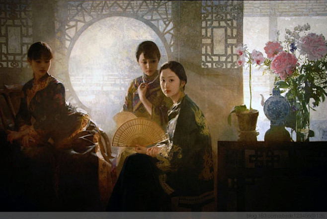 陈衍宁 ★ 油画《红妆》——又见晨光