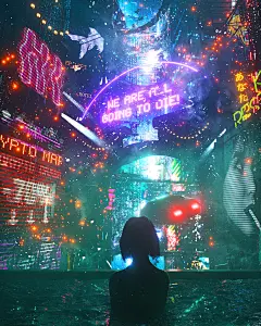 Nostalgia For The Future-3D场景/科幻城市场景/场景插画/未来城市