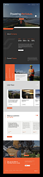 Solar Panel Company Home Page Website by Aryo Pamungkas for SLAB Design Studio on Dribbble