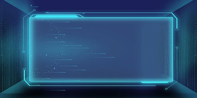 边框展板背景蓝色简约渐变科技背景-花瓣网