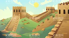 长城插画图片  - 源文件下载【酷图网】古长城,长城背景,长城素材,长城元素,金色长城,金色长城背景,儿童插画,卡通绘本,卡通封面,卡通拼图,儿童拼图,插图,矢量,城市插画,矢量城市插画,卡通城市,矢量城市,插画城市,卡通插画,建筑,卡通建筑,建筑插画,城市建筑,城市插图,建筑插图,城市剪影,卡通城市剪影,建筑剪影,卡通建筑剪影,卡通设计