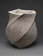 "Listening to Waves" vase, Heisei period (1989–present), 2004  Sakiyama Takayuki (Japanese, born 1958)