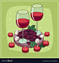 composition-with-red-wine-and-grapes-and-cheese-vector-17209843.jpg (1000×1080)