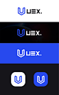 U logo设计 科技蓝