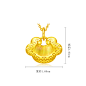 新款 周大福珠宝首饰如意锁足金黄金吊坠计价EOF311-tmall.com天猫
