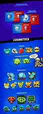 brawl stars supercell uiux UI/UX ui art game design  Game Art uı mobile game brawl