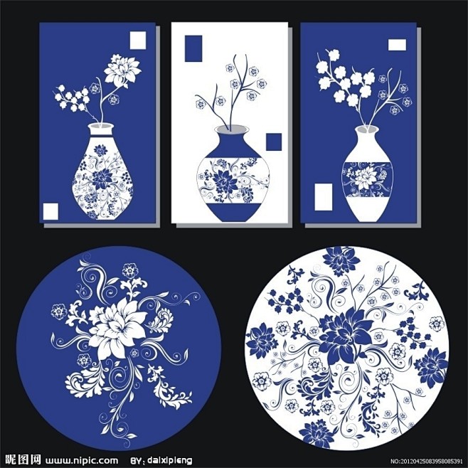 青花瓷花瓶花纹图片的搜索结果_百度图片搜...