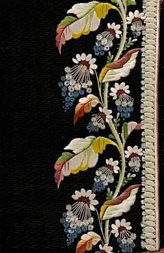 法國男士（1780年-1815年）外套刺繡紋樣