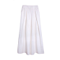 白色3D竹棉丝裙裤