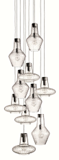 Blown glass pendant lamp ROMEO E GIULIETTA - FEDERICOdeMAJO: 