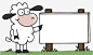 小羊广告牌高清素材 卡通边框 小羊边框纹理 指示牌 绵羊动物 免抠png 设计图片 免费下载