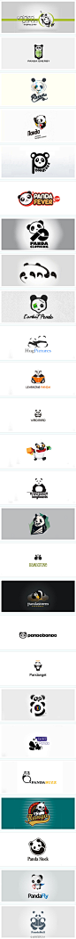 可爱的熊猫logo