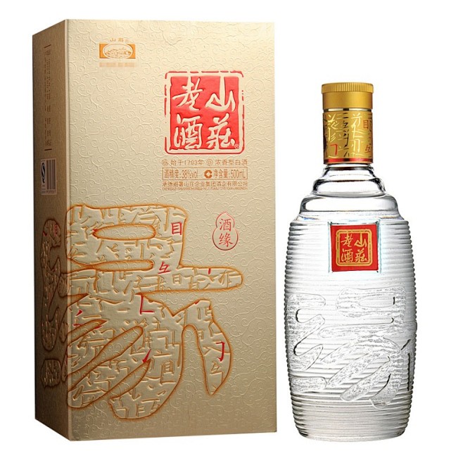 38避暑山庄集团山庄老酒酒缘500ml白酒