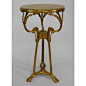 This contains an image of: French Art Nouveau Ormolu Gueridon End Table