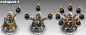 Catapult Operator, bryant Koshu : Clash of Clan style character and catapult