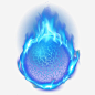 蓝色火焰球体高清素材 火焰 球体 蓝色 免抠png 设计图片 免费下载