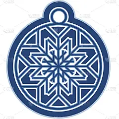 圣诞球和雪花。新年矢量插图。剪纸曼荼罗。