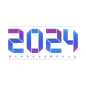 2024商务风紫色渐变艺术字