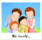 春天手绘全家福插图图宝宝 https://bao16.com 春天 全家福 插图