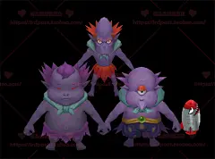 游戏美术素材 国风玄幻卡通Q角色人物场景怪物3D模型 3dmax源文件-淘宝网