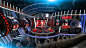 Scenic television design for sport night talk-show on Behance