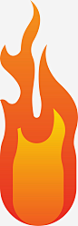 燃气图标 https://88ICON.com 橙色 火焰 黄色 燃烧火焰 卡通 火苗 燃烧吧 燃气 燃烧火