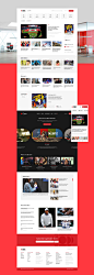 Canada cbc Figma news newspaper red redesign ux Web Design  Website