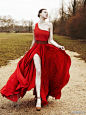 我是婚纱控：美翻掉的Lanvin红裙.........