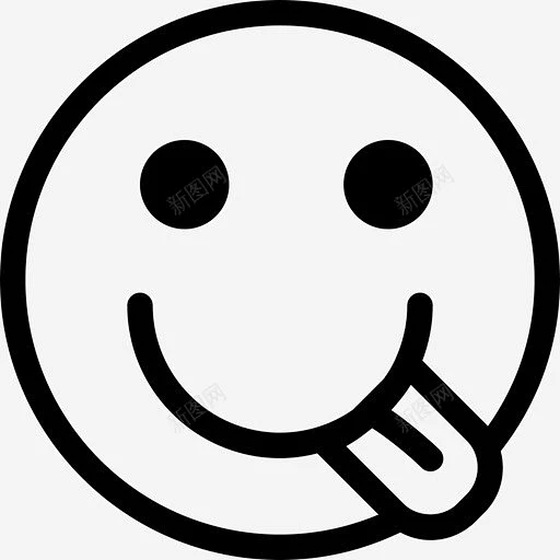 吐舌头表情符号脸图标 icon 标识 标志 UI图标 设计图片 免费下载 页面网页 平面电商 创意素材-花瓣网