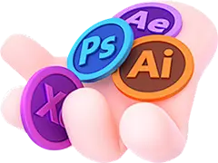 AI、PS、AE小手卡通3D立体手势 PNG高清免抠图