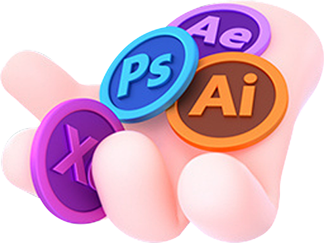 AI、PS、AE小手卡通3D立体手势 P...