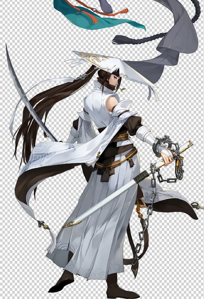 武侠角色高清角色立绘spine骨骼动画古风仙侠动态插画原画CG素材-淘宝网-花瓣网
