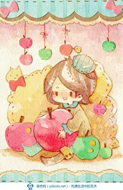 日本插画家めいこ的一组水彩插画欣赏 - 插画图片_插画师_插画壁纸_场景插画_yidodo.net - 意兜兜