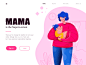 Mama Is The Superwoman web forever minzi icon ui illustration design