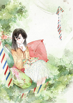 留一抹唇红采集到纤纤少女