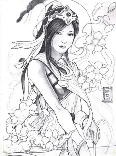 动漫古代人物图片女生