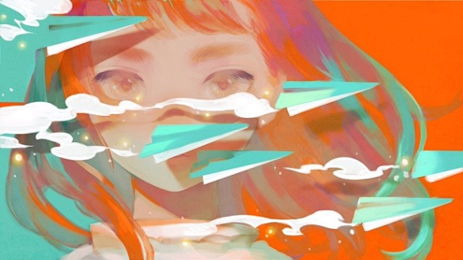 【日本插画师 さとま 一组唯美风少女插画...