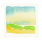 wetlands summer shapes watercolor in greens golds by malissasplace, $80.00: 