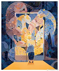 视传考研手绘｜中国日报科技主题插画