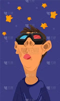 三维图形,男孩,电影,眼镜,星形,技术,自然美,棍,观看,休闲
