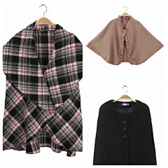 vintage古着孤品复古秋日本制短款毛呢大衣森女外套 百搭斗篷披肩-淘宝网