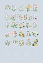 An A-Z of Edible Flowers艺术字体设计