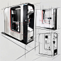 an image of a drawing of some type of machine that is in the process of being built