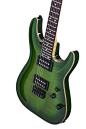 Schecter USA CUSTOM SHOP Production Series Sunset Classic-II Green Burst 6-String Electric Guitar 2015