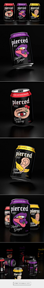 Pierced energy drink on Behance by Aleksei Pashnin Moscow, Russian Federation curated by Packaging Diva PD. What can I say packaging except that it's a student project.: 