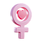 Female Sign  3D Icon